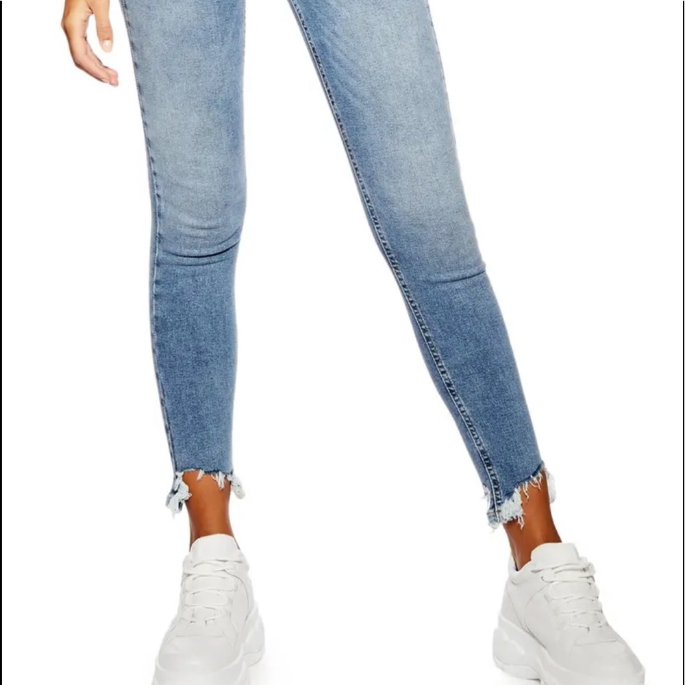 topshop frayed jeans